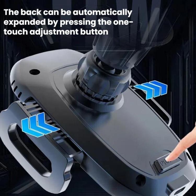 15W Wireless Induction Snap-on Charging Car Air Outlet Phone Holder, Color: White + Car Charger Head - Wireless Charger Holders by buy2fix | Online Shopping UK | buy2fix