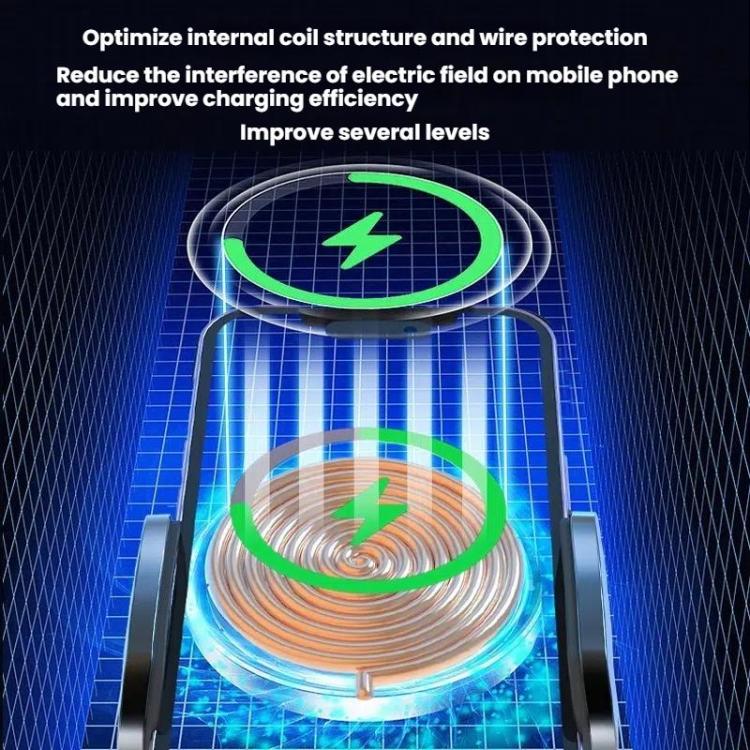 15W Wireless Induction Snap-on Charging Car Air Outlet Phone Holder, Color: White + Car Charger Head - Wireless Charger Holders by buy2fix | Online Shopping UK | buy2fix