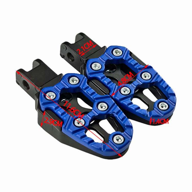 JT-001-1 CNC Aluminum Alloy Wear-resistant and Non-slip Pedals Universal Rear Pedals(Red) - Replacement Parts by buy2fix | Online Shopping UK | buy2fix