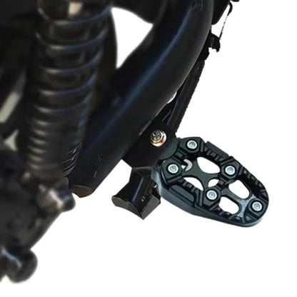 JT-001-1 CNC Aluminum Alloy Wear-resistant and Non-slip Pedals Universal Rear Pedals(Black) - Replacement Parts by buy2fix | Online Shopping UK | buy2fix