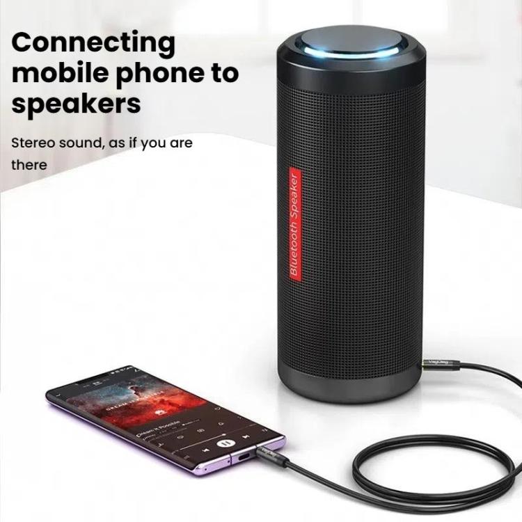 VegGieg 3.5mm Male To Male Aux Audio Cable Phone Computer Car Earphone Listening Audio Connection Cable, Length: 2m(Black) - Microphone Audio Cable & Connector by VegGieg | Online Shopping UK | buy2fix