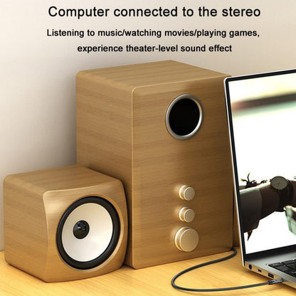 VegGieg 3.5mm Male To Male Aux Audio Cable Phone Computer Car Earphone Listening Audio Connection Cable, Length: 1m(Black) - Microphone Audio Cable & Connector by VegGieg | Online Shopping UK | buy2fix