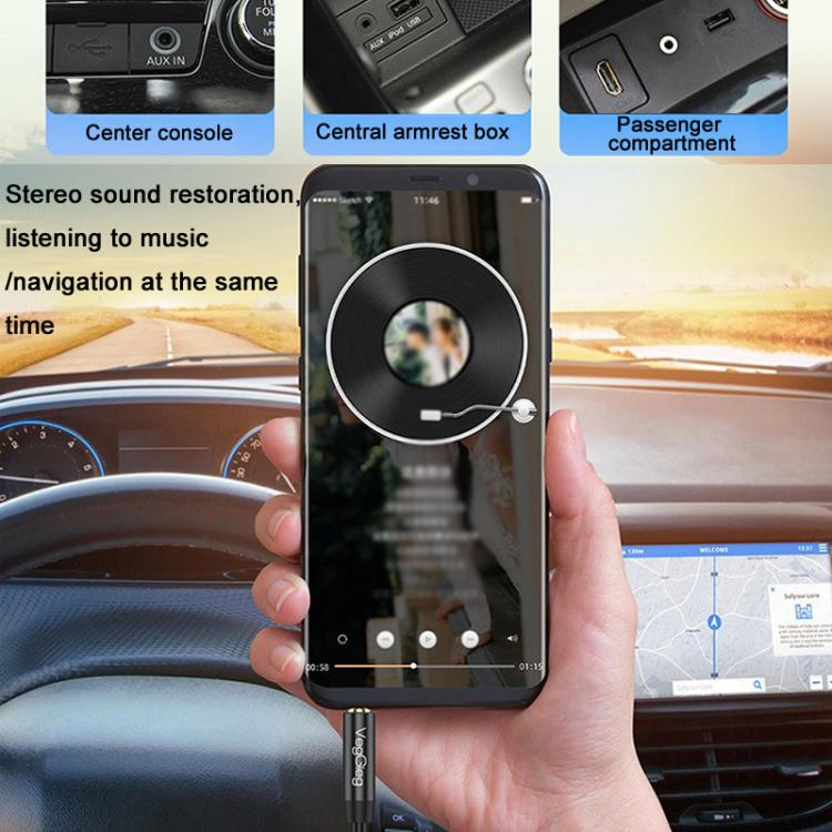 VegGieg 3.5mm Male To Male Aux Audio Cable Phone Computer Car Earphone Listening Audio Connection Cable, Length: 1m(Black) - Microphone Audio Cable & Connector by VegGieg | Online Shopping UK | buy2fix