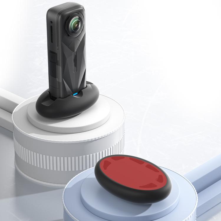 For Insta360 X5 / X4 aMagisn Silicone Base Desktop Stand Car Dashboard Holder(Black) - Mount & Holder by aMagisn | Online Shopping UK | buy2fix