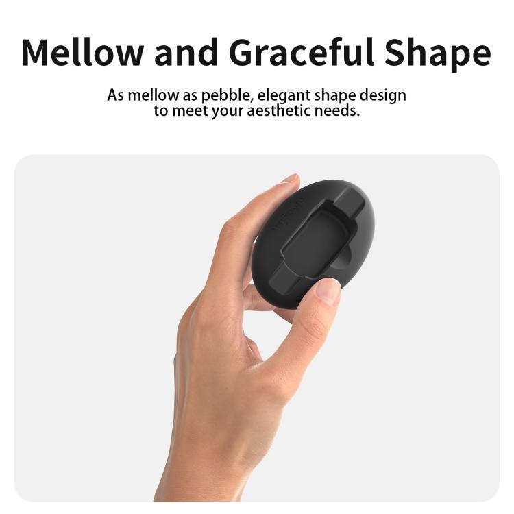 For Insta360 X5 / X4 aMagisn Silicone Base Desktop Stand Car Dashboard Holder(Black) - Mount & Holder by aMagisn | Online Shopping UK | buy2fix