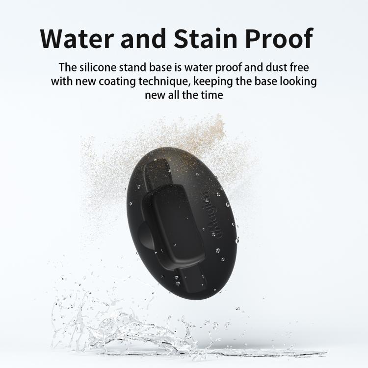 For Insta360 X5 / X4 aMagisn Silicone Base Desktop Stand Car Dashboard Holder(Black) - Mount & Holder by aMagisn | Online Shopping UK | buy2fix