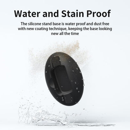 For Insta360 X5 / X4 aMagisn Silicone Base Desktop Stand Car Dashboard Holder(Black) - Mount & Holder by aMagisn | Online Shopping UK | buy2fix