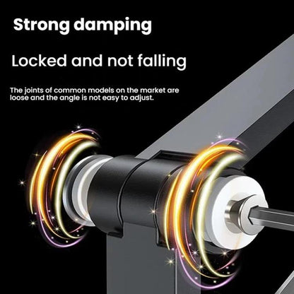 For 4.7-12.9inch Cell Phone Tablet PC Universal Bracket Base 360 Rotation Foldable Wall Mounted Support Holder Clip(White) - Shower & Wall Mounts by buy2fix | Online Shopping UK | buy2fix