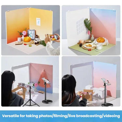 19pcs /Set 3D Shooting Background Board Live Broadcast Product Photography Props, Size: 60cm - Solid Color by buy2fix | Online Shopping UK | buy2fix