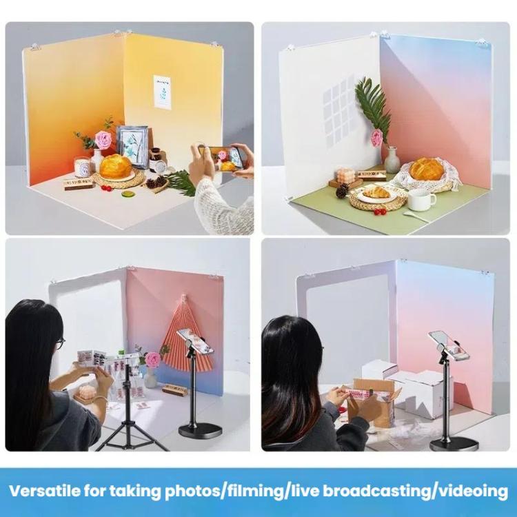 19pcs /Set 3D Shooting Background Board Live Broadcast Product Photography Props, Size: 47cm - Solid Color by buy2fix | Online Shopping UK | buy2fix