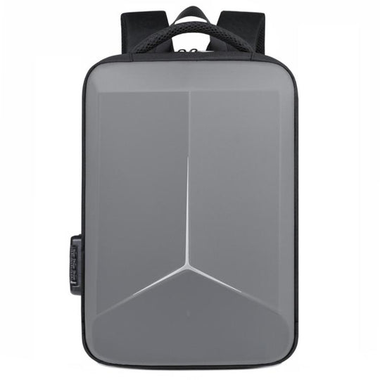 15.6-16.6 Inch Hard Shell Laptop Backpack with USB+Type-C Charging Ports Unisex Anti-Theft  Business Travel Bag Airbag Gray