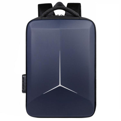 15.6-16.6 Inch Hard Shell Laptop Backpack with USB+Type-C Charging Ports Unisex Anti-Theft  Business Travel Bag Airbag Blue - Backpack by buy2fix | Online Shopping UK | buy2fix