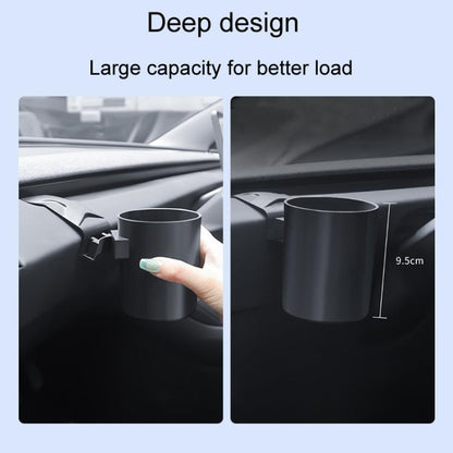 For Tesla Model 3 Car Dashboard Cup Holder Storage Mug Bracket Accessory(Black) - Car Drink Holders by buy2fix | Online Shopping UK | buy2fix
