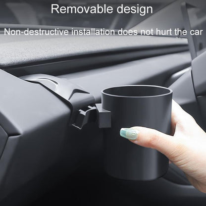 For Tesla Model 3 Car Dashboard Cup Holder Storage Mug Bracket Accessory(Black) - Car Drink Holders by buy2fix | Online Shopping UK | buy2fix