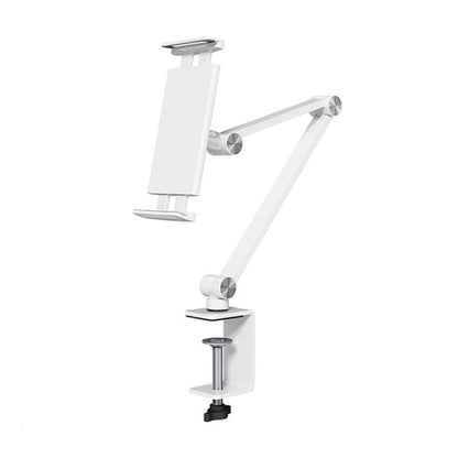 Cell Phone Holder Live Streaming Desktop Folding Phone / Tablet Universal Desk Clip Holder(White) - Lazy Bracket by buy2fix | Online Shopping UK | buy2fix