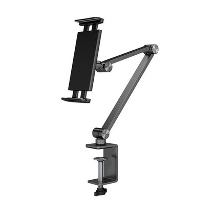 Cell Phone Holder Live Streaming Desktop Folding Phone / Tablet Universal Desk Clip Holder(Dark Gray) - Lazy Bracket by buy2fix | Online Shopping UK | buy2fix