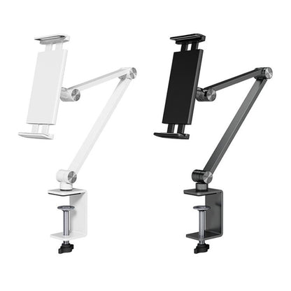 Cell Phone Holder Live Streaming Desktop Folding Phone / Tablet Universal Desk Clip Holder(White) - Lazy Bracket by buy2fix | Online Shopping UK | buy2fix