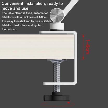 Cell Phone Holder Live Streaming Desktop Folding Phone / Tablet Universal Desk Clip Holder(White) - Lazy Bracket by buy2fix | Online Shopping UK | buy2fix
