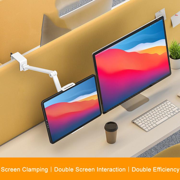 Cell Phone Holder Live Streaming Desktop Folding Phone / Tablet Universal Desk Clip Holder(Dark Gray) - Lazy Bracket by buy2fix | Online Shopping UK | buy2fix