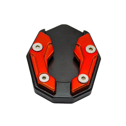 JCBD-002 CNC Aluminum Alloy Motorcycle Side Support Anti-slip Pad(Red) - Replacement Parts by buy2fix | Online Shopping UK | buy2fix