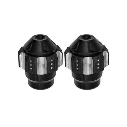 1pair QCB-011 Universal Aluminum Alloy Anti-Fall Front Fork Cup Motorcycle Wheel Protection Ball(Black) - Protective Gear by buy2fix | Online Shopping UK | buy2fix