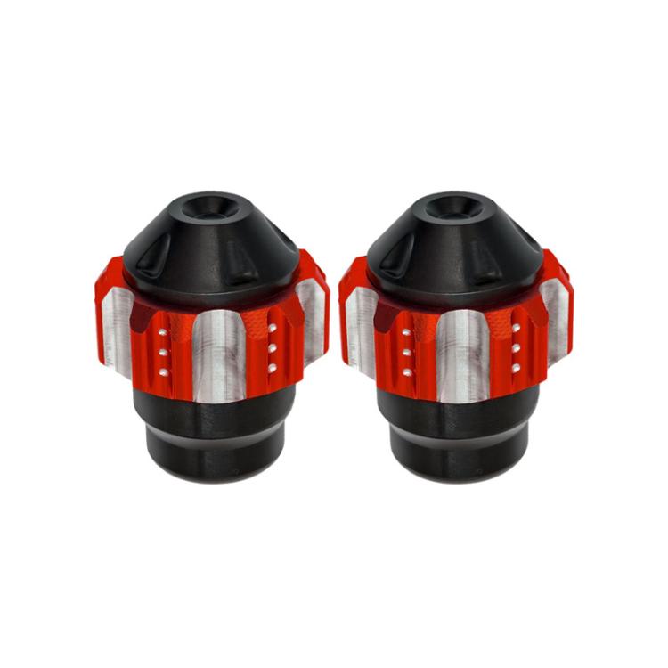 1pair QCB-011 Universal Aluminum Alloy Anti-Fall Front Fork Cup Motorcycle Wheel Protection Ball(Red) - Protective Gear by buy2fix | Online Shopping UK | buy2fix