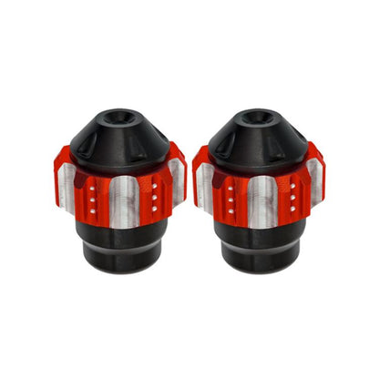 1pair QCB-011 Universal Aluminum Alloy Anti-Fall Front Fork Cup Motorcycle Wheel Protection Ball(Red) - Protective Gear by buy2fix | Online Shopping UK | buy2fix