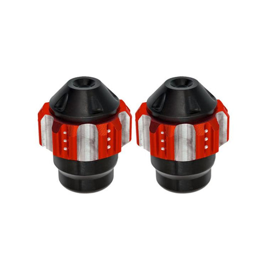 1pair QCB-011 Universal Aluminum Alloy Anti-Fall Front Fork Cup Motorcycle Wheel Protection Ball(Red) - Protective Gear by buy2fix | Online Shopping UK | buy2fix