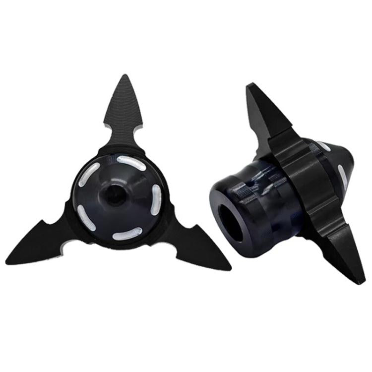 1pair QCB-034 Aluminum Alloy Dart Front Fork Cup Wheel Anti-fall Wear-resistant Decorative Cup(Black) - Protective Gear by buy2fix | Online Shopping UK | buy2fix