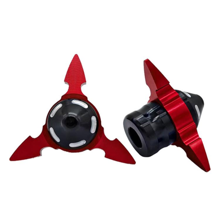 1pair QCB-034 Aluminum Alloy Dart Front Fork Cup Wheel Anti-fall Wear-resistant Decorative Cup(Red) - Protective Gear by buy2fix | Online Shopping UK | buy2fix