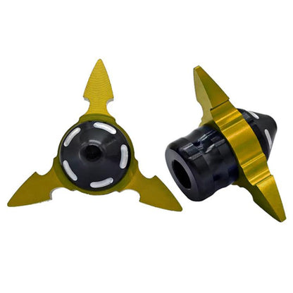 1pair QCB-034 Aluminum Alloy Dart Front Fork Cup Wheel Anti-fall Wear-resistant Decorative Cup(Gold) - Protective Gear by buy2fix | Online Shopping UK | buy2fix