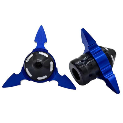 1pair QCB-034 Aluminum Alloy Dart Front Fork Cup Wheel Anti-fall Wear-resistant Decorative Cup(Blue) - Protective Gear by buy2fix | Online Shopping UK | buy2fix