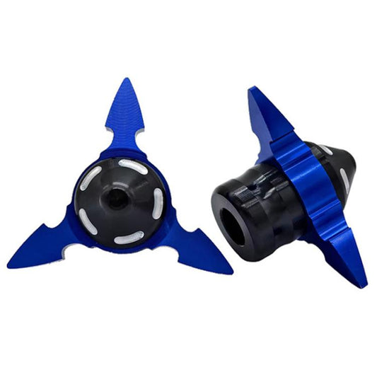 1pair QCB-034 Aluminum Alloy Dart Front Fork Cup Wheel Anti-fall Wear-resistant Decorative Cup(Blue) - Protective Gear by buy2fix | Online Shopping UK | buy2fix