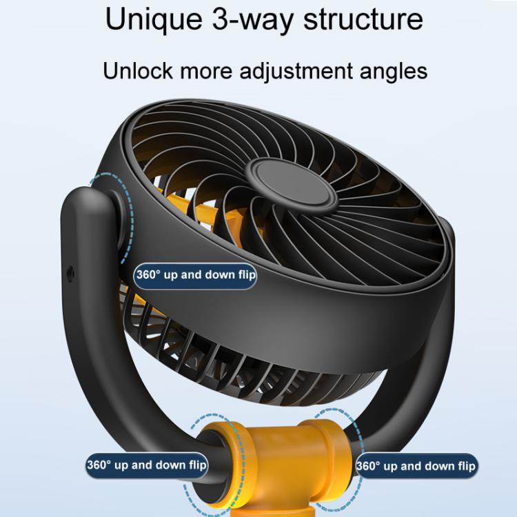 F4505 Car Triple-Head Rotatable Fan Auto 3-Way Folding Fan, Style: Cigarette Lighter Port 12V - Heating & Fans by buy2fix | Online Shopping UK | buy2fix