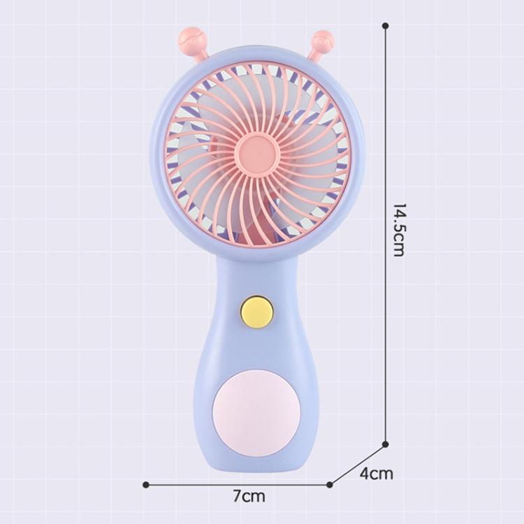 Cute Small Snail Handheld USB Rechargeable Fan Portable Mini Compact Pocket Fan(Purple) - Electric Fans by buy2fix | Online Shopping UK | buy2fix