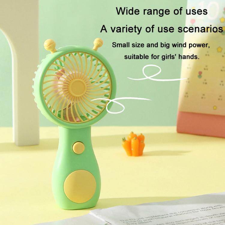 Cute Small Snail Handheld USB Rechargeable Fan Portable Mini Compact Pocket Fan(Blue) - Electric Fans by buy2fix | Online Shopping UK | buy2fix