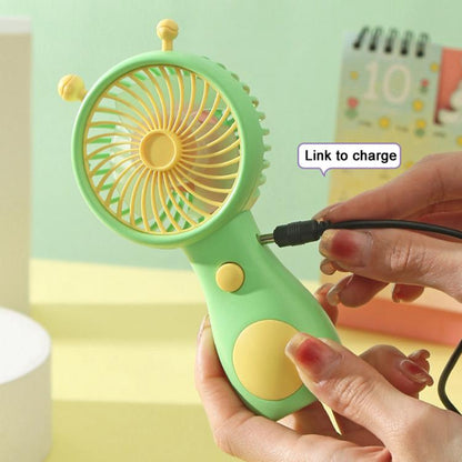 Cute Small Snail Handheld USB Rechargeable Fan Portable Mini Compact Pocket Fan(Green) - Electric Fans by buy2fix | Online Shopping UK | buy2fix