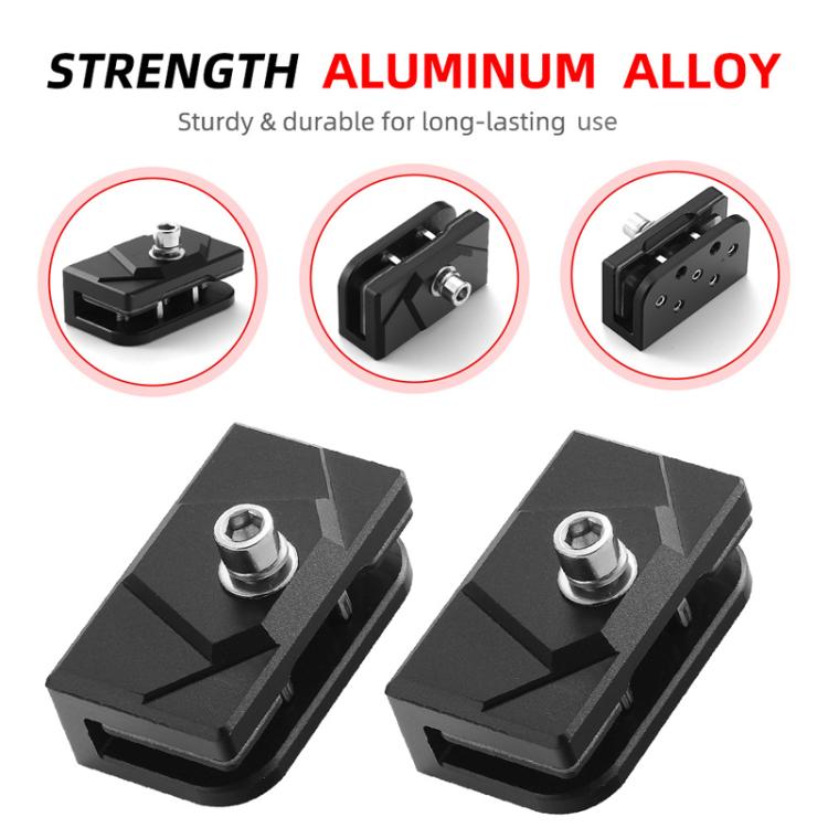 1pair For Trucks SUVs Car Adjustable Aluminum Pillar Cover LED Work Light Pod Mounting Bracket Kit - Car Light Accessories by buy2fix | Online Shopping UK | buy2fix