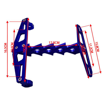 Cpj-006 Universal Aluminum Alloy Fishbone License Plate Frame License Plate Drag(Black) - Holder by buy2fix | Online Shopping UK | buy2fix