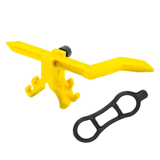 Bicycle Rim Adjustment Platform Correction Mechanical Tool, Color: BT110B Yellow Without Dial - Maintenance tools by buy2fix | Online Shopping UK | buy2fix