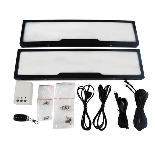Fog Version EU Standard Double License Plate Frame Car Modification Accessories(ELP004)