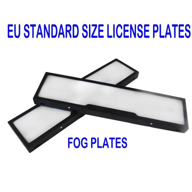 Fog Version EU Standard Double License Plate Frame Car Modification Accessories(ELP004) - License Plate Covers & Frames by buy2fix | Online Shopping UK | buy2fix