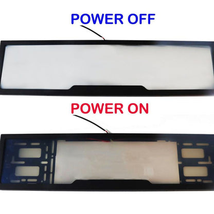 Fog Version EU Standard Double License Plate Frame Car Modification Accessories(ELP004) - License Plate Covers & Frames by buy2fix | Online Shopping UK | buy2fix