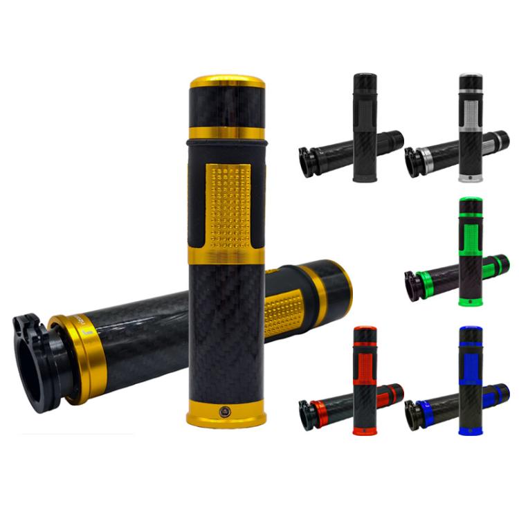 1pair Universal Motorcycle Carbon Fiber Grip Cover Throttle Turn Decorative Cover(Black) - Grips by buy2fix | Online Shopping UK | buy2fix