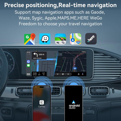 Car Wired Dual-port CarPlay/Android 2 in 1 Converts To Wireless Box - Bluetooth Adapters by buy2fix | Online Shopping UK | buy2fix
