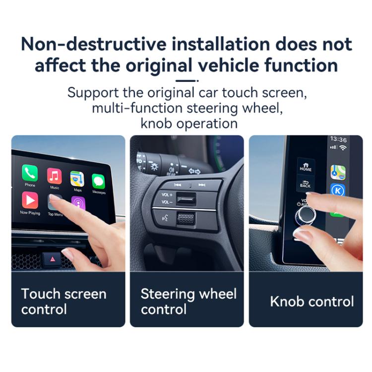 Car Wired Dual-port CarPlay/Android 2 in 1 Converts To Wireless Box - Bluetooth Adapters by buy2fix | Online Shopping UK | buy2fix