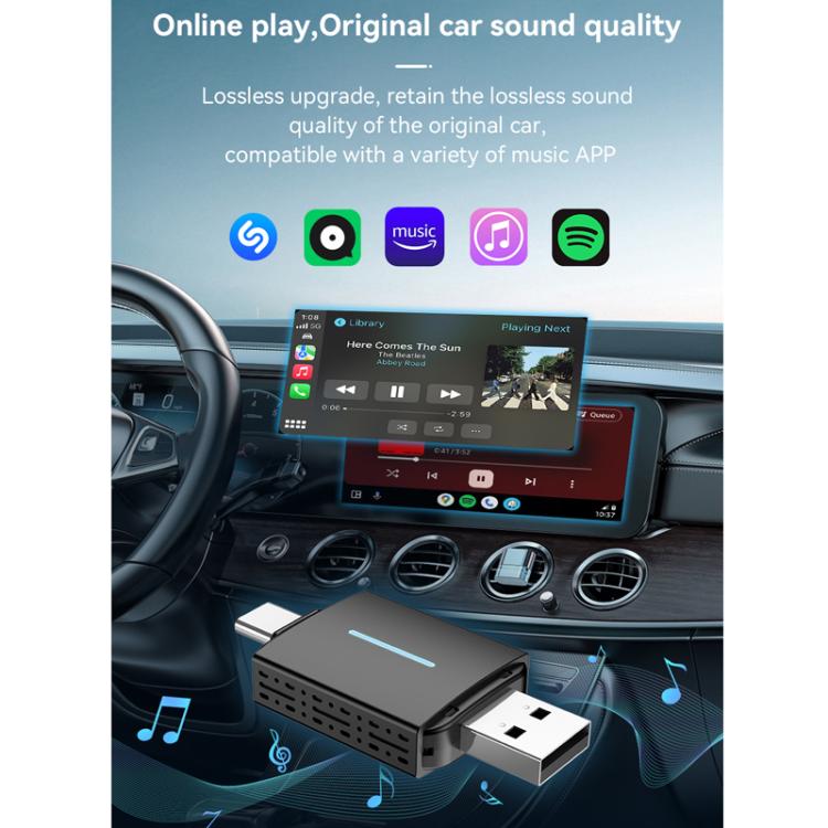 Car Wired Dual-port CarPlay/Android 2 in 1 Converts To Wireless Box - Bluetooth Adapters by buy2fix | Online Shopping UK | buy2fix