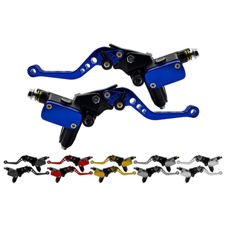 1pair Universal Aluminum Alloy Left and Right Hydraulic Clutch Motorcycle Brake Pump(Gold) - Motorbike Brakes by buy2fix | Online Shopping UK | buy2fix