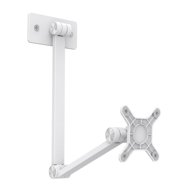 Rotating Aluminum Portable Monitor Stand Tablet Universal Folding Lifting Desktop Holder(Wall Mount White) - Shower & Wall Mounts by buy2fix | Online Shopping UK | buy2fix