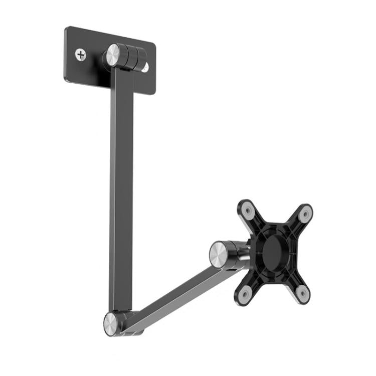 Rotating Aluminum Portable Monitor Stand Tablet Universal Folding Lifting Desktop Holder(Wall Mount Space Gray) - Shower & Wall Mounts by buy2fix | Online Shopping UK | buy2fix